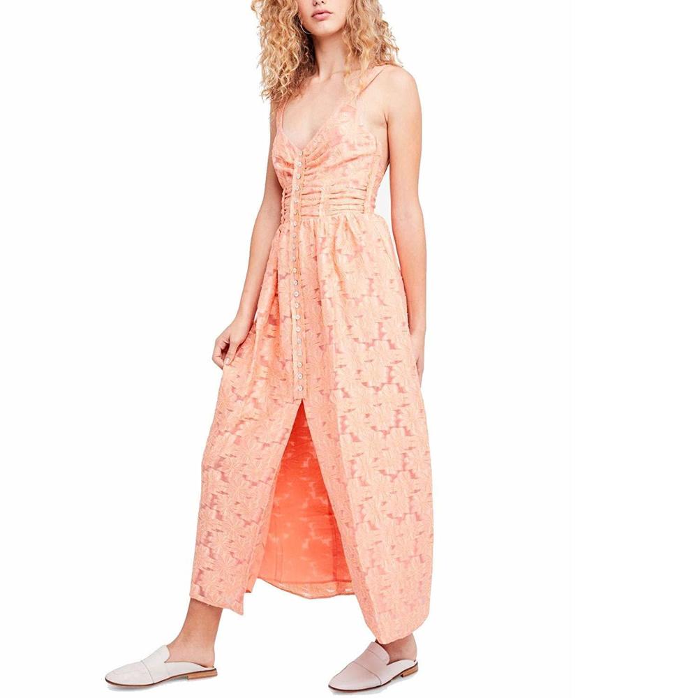 Free People | Fresh As A Daisy Maxi | Orange Size 10
